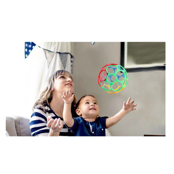 Other Educational Toys Silicone Hand Ball Baby Teether Rattle Toy for 6-12 Months