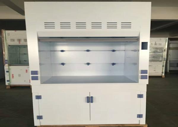 Polypropylene Fume Hood Ventilation Cupboard Vertical Raising Sash PP Worktop