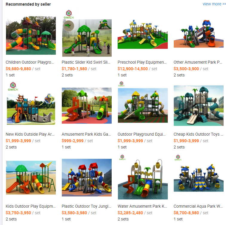 Kids Outdoor Slide Playground Equipment Anti Static Various Size