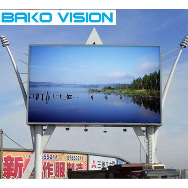 P8 P10 Waterproof Outdoor Fixed Digital LED Billboard Video Display Screen IP65 Full Color 6500 Nits For Advertising