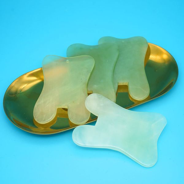 2024 Natural U Shape Xiuyan Jade Gua Sha Scraping Massage Board for Full-body Massage Facial Massager Skin Beauty Tool