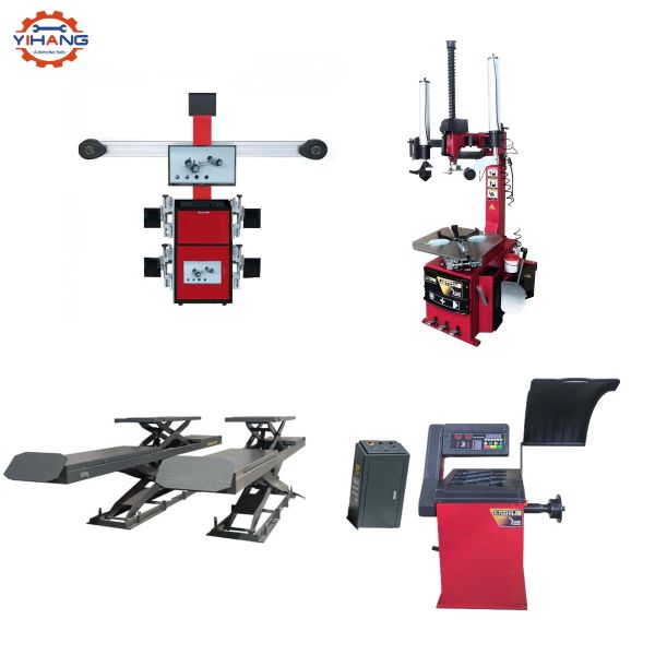 Max. Wheel Diameter 1000mm 3D Wheel Aligner Scissors Car Lift Elevator Tire Changer