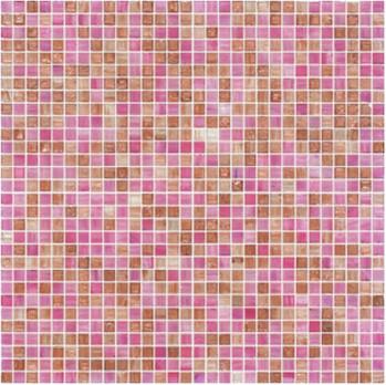 Cute pink with little brown 10mm glass mosaic mix pattern for girl room