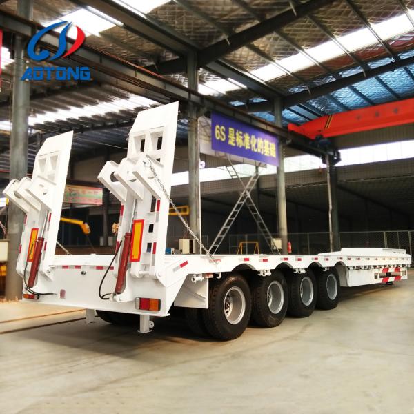 Semi-Trailer 40-120 tons Lowbed Cargo/Utility/Truck Semi-Trailer with 13T FUWA Axles