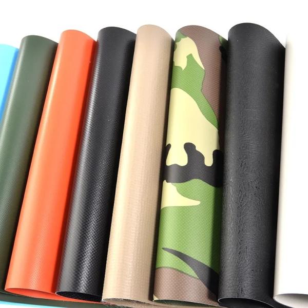 pvc Coated Polyester Fabric Fire Retardant  for military tarpaulin anti-uv high sthengh
