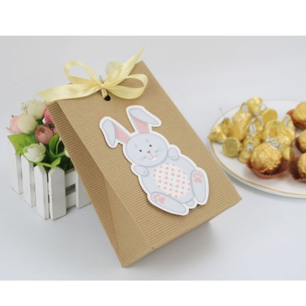Подарок ленты упаковки еды кролика дня пасхи Biodegradable бумажный кладет 25g в мешки