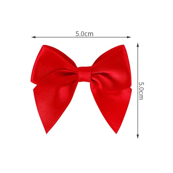 Custom Handmade Garment Accessory Small Satin Ribbon Bow for Underwear Decoration