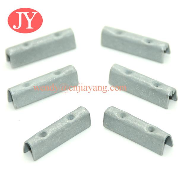 Hot Sales Custom Logo Rose Gold Square Metal Aglet For Sport Shoe