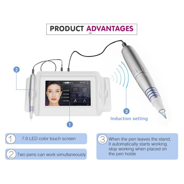 Artmex V8 7 inch glass touch screen MTS + PMU digital tattoo professional permanent makeup machine