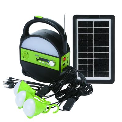 Home Solar Lighting System Kits With Music And FM Radio Function
