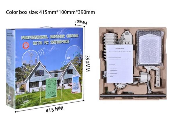 WIFI Solar Energy Display Temperature And Humidity Weather Station For Outdoor Monitoring