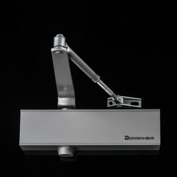Commercial Regular Arm Steel Door Closer CE Certified Fire Safety Angle Limit 180º