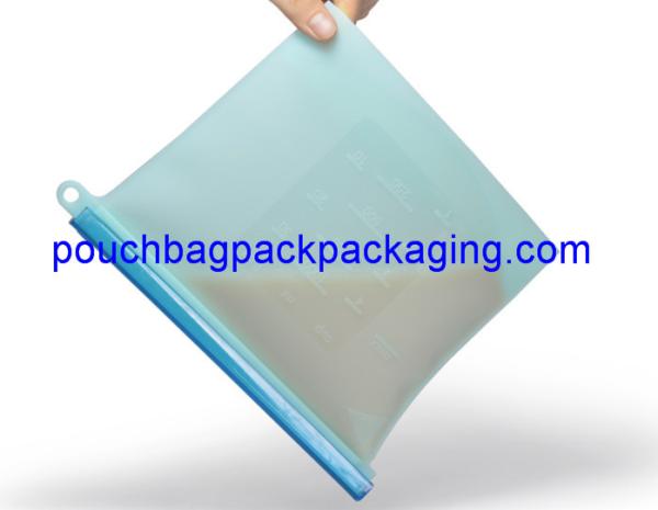 Seal Reusable Fresh Vegetable Storage Easy Clean Silicone Food Bag 20 x 18 cm