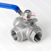 Stainless Steel 3-Way Ball Valve for Industrial Flow Control
