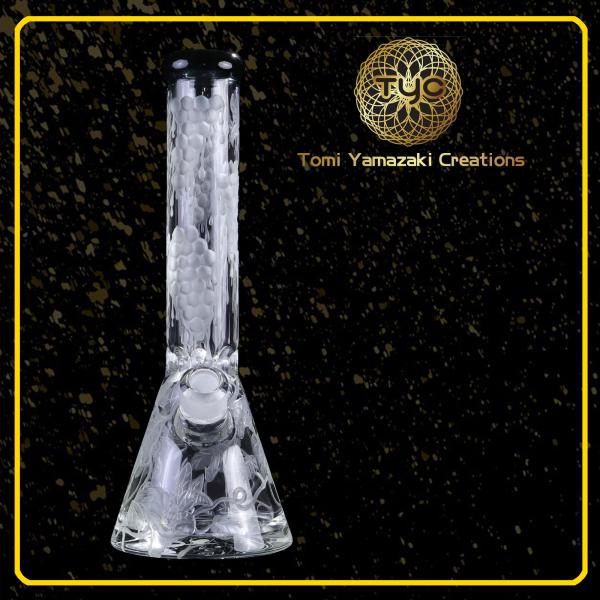 Oem / Odm 10 Triangle Glass Water Pipes Hookah Bongs 14mm