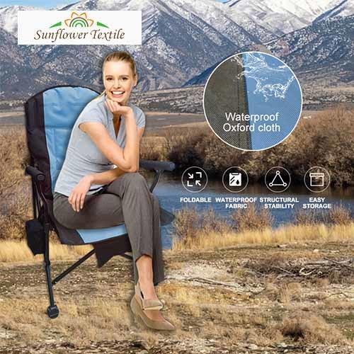 Portable Foldable Beach Chair Oxford Cloth Outdoor Camping Fishing For Events
