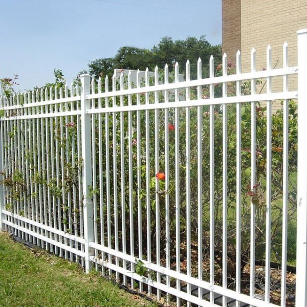 High Security Anti Rust Galvanized Outdoor Metal Fence Powder Coating Non Welded Easy To Install