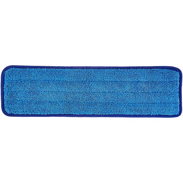 Damp Cleaning Microfiber Wet Mop Pads Refill Mop Head Plain 18 Inch Blue Wet Pad