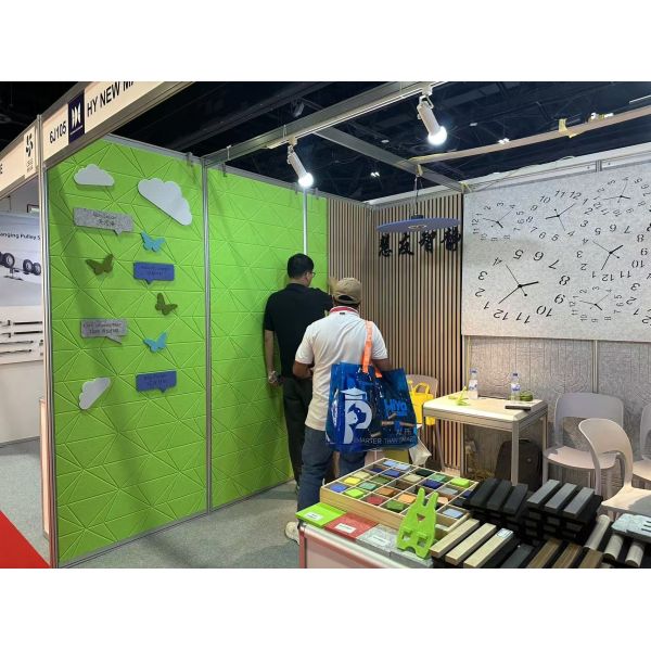 Green Eco Friendly PET Acoustic Foam For Classroom Decoration