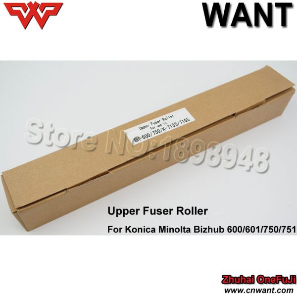 56AE53052 Upper Fuser Roller BH600 BH750 K7155 K7165 For Konica Minolta Bizhub 600/601/750/751;K-7155/7165 upper roller