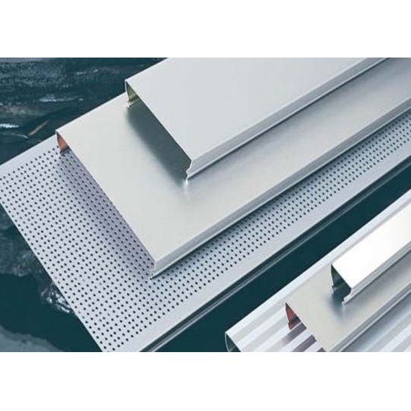 C Shaped Linear Metal Strip Ceiling , Metal Strip Ceiling