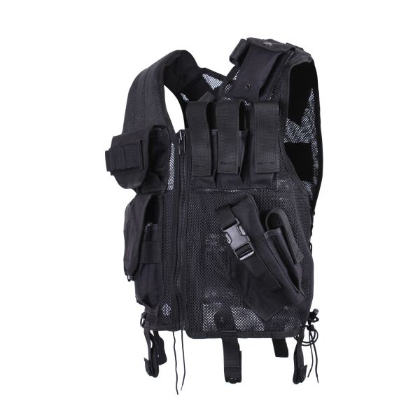 Zipper Adjustable Quick Draw Tactical Vest 1.5KG 100% Polyester Outdoor Tactical Gear