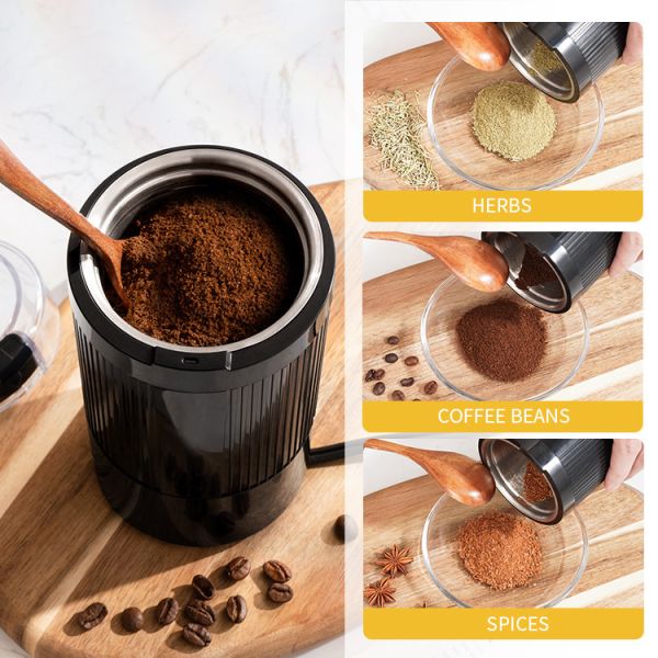 150W Commercial Electric Coffee Grinder 60g Capacity , 304 Stainless Steel Spice Grinder