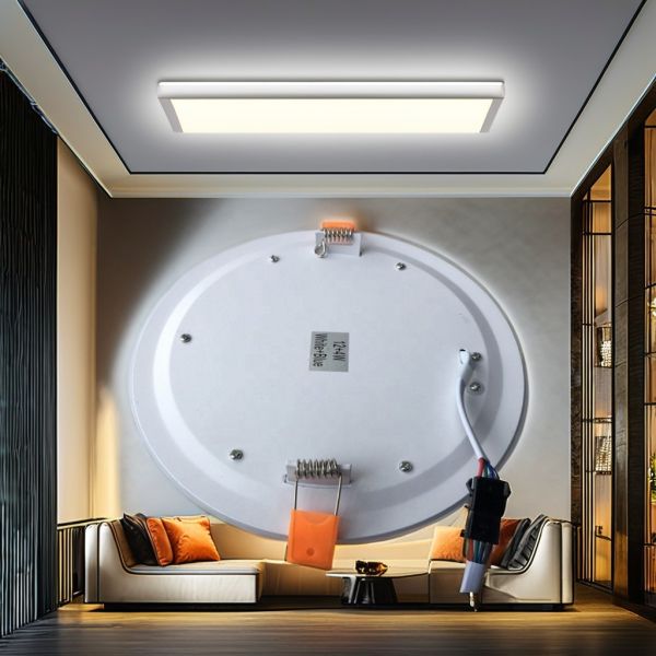 High CRI Ra 80 Round Aluminum Body Dual Color Panel Light for Home/Living Room/Hotel