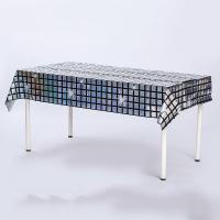 Films pour animaux de compagnie à laver au laser Lins de table scintillants Tissu d'événement Pour une ambiance de fête élégante