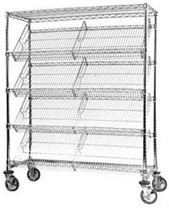 Solutions inclinées fortement évidentes d'affichage d'étagères de stockage pêch