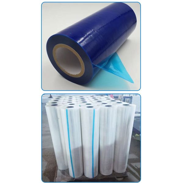 Blue PE Protective Film/Tape for Glass and Windows Door Frame Stainless Steel & Elevator Protection