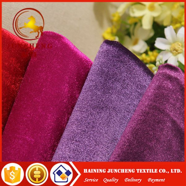 2018 china factory hot sell small moq 260gsm silk velvet for wall upholstery