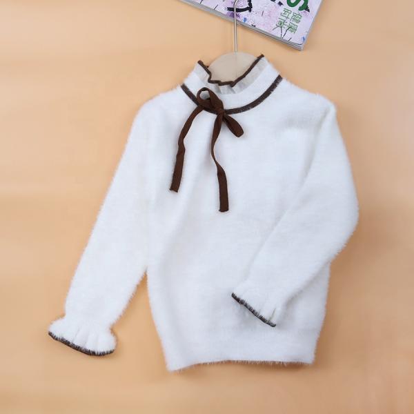 Baby Clothes Kids' Coat Winter Girls Feather Yarn Sweater Pullover Cute Baby Girls Sweater