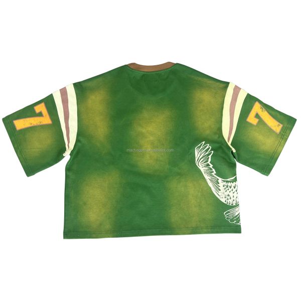 Vintage Needle Detection Mens Football T-Shirt Tops Logo Design   Soccer Clothing