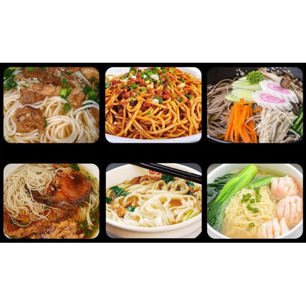 Commercial Kitchen Gas Pasta Cooker Machine with 4 Heads Noodles Cooking Capacity