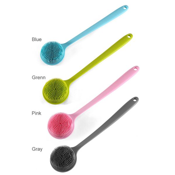 Hypoallergenic длинное тело ванны силикона ручки чистит домашние аксессуары щеткой Bathroom