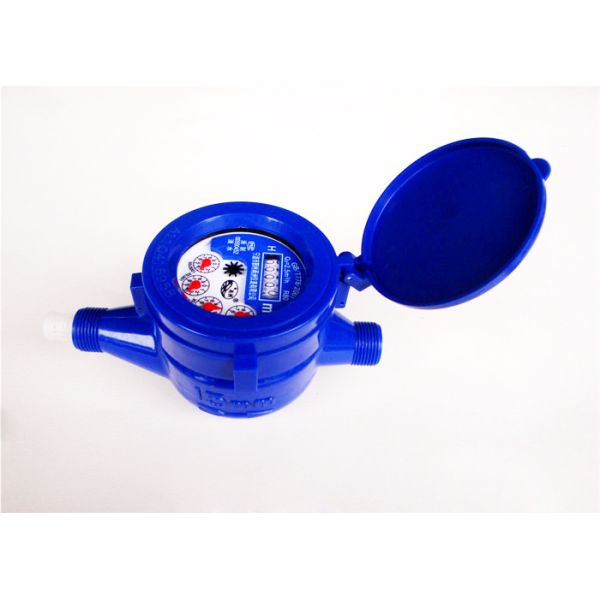 Cold Liquid Sealed Portable 15mm Water Meter ABS Multi Jet For Apartment, LXSY-15EP