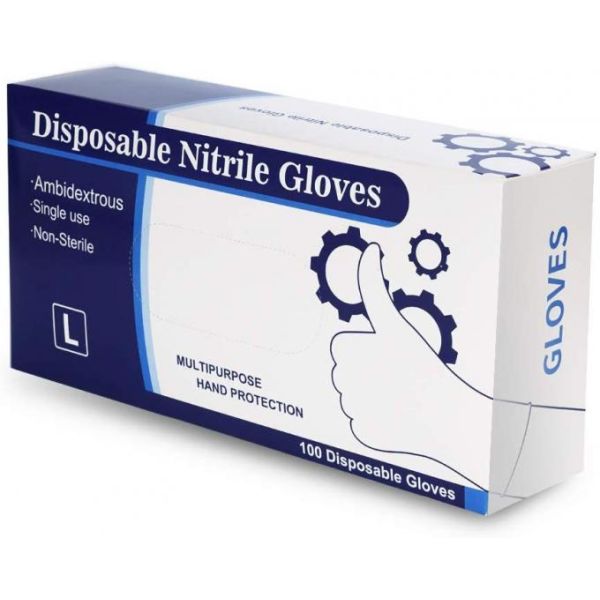 CE FDA Nitrile Powder Free Disposable Surgical Rubber Gloves