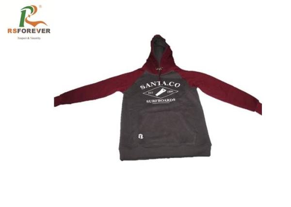 Mens 100 Cotton Hoodie Pullover , Basic Warm Hooded Sweatshirt Coat Custom