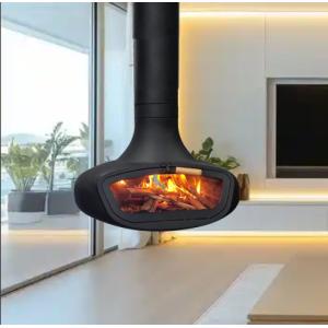 stove fireplace rotating spherical suspended hanging round