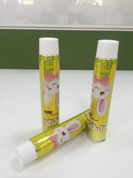 A segurança de prata 50ml laminou o tubo de dentífrico que empacota para crianças/crianças
