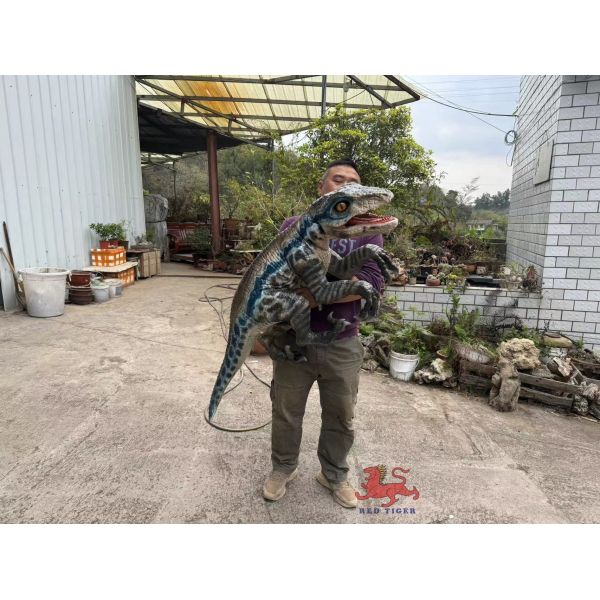 Customized Realistic Baby Animatronics Dinosaur Hand Puppet