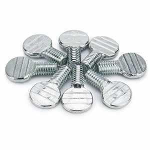 DIN Standard Coarse Oval Binding Thumb Screw Silver Plated Steel Stainless Steel Titanium Aluminium Plastic M3 Metric/INCH