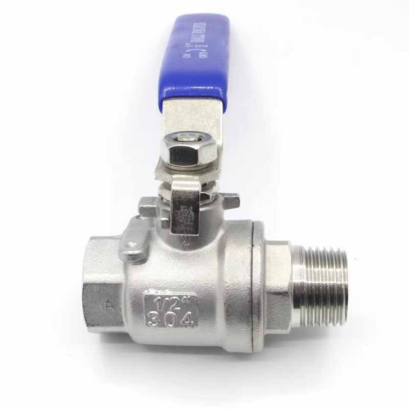 SS304/SS316 Stainless Steel 2PC Full Port Ball Valve BSP/NPT Thread High Pressure Ball Valve