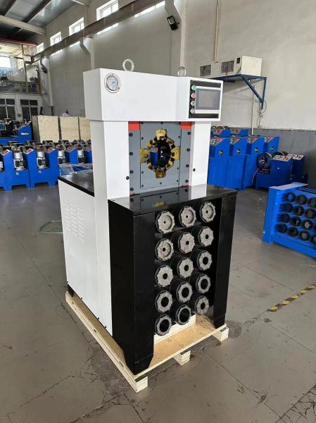 One Time Crimping AC Hose Crimping Machine For 6-76mm Crimping Range 5.5KW Motor Power