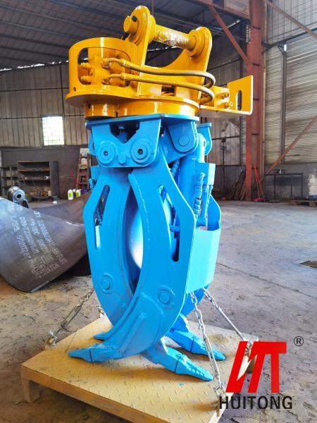 Excavatrice Hydraulic Rotating Grapple de Kobelco SK220 pour la construction