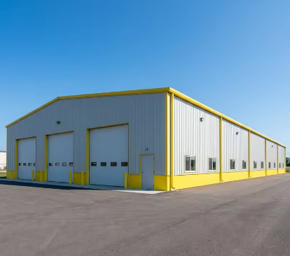 Modern Prefabricated Modular Steel Warehouse Industrial Building With Sandwich