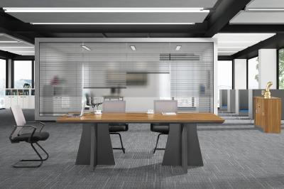 2.4 Meter Rectangular Melamine Conference Table OEM / ODM Service SGS Approved