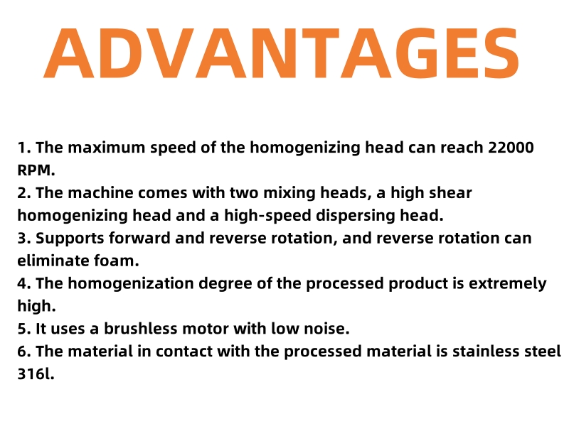 High Shear Homogenizer Lab 22000RPM Tabletop Emulsifier Mixer Dissolver
