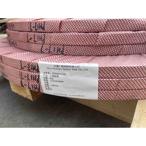 JIS G4313 SUS631-CSP laminou a tira de aço inoxidável na bobina pelas molas